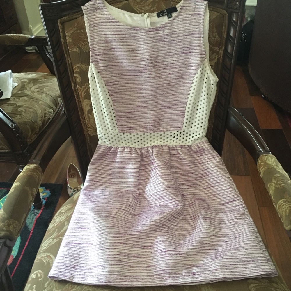 4 for $30! Sz Sm Lavender & White C. Luce Dress. Sparkly!